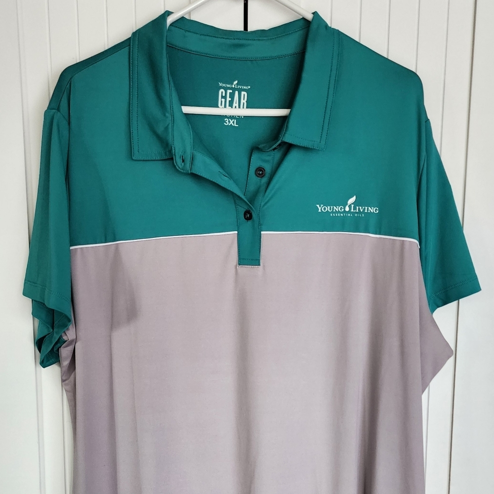 Young Living Gear Plus Sized Women's Polo Size 3X